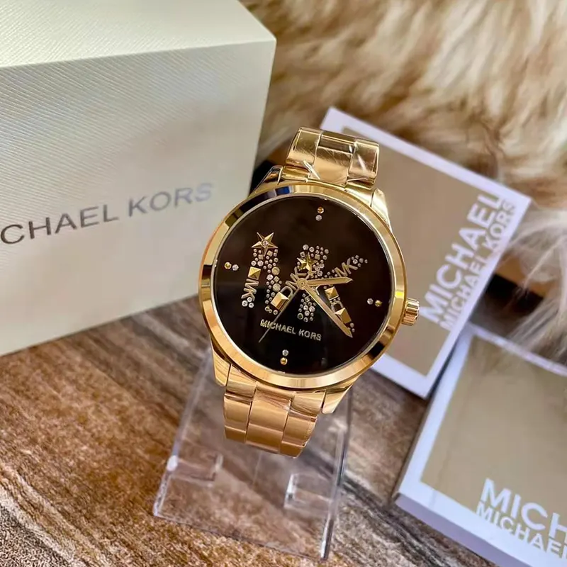 Michael Kors Runway Gold-tone Ladies Watch- MK6682